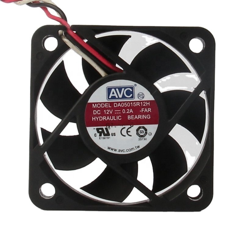 AVC 24V 48V DC12V 0.2A EC AC 50x50x15mm 5cm 5015 Large air Volume Four-wire with PWM Temperature Control DA05015R12H Cooling Fan